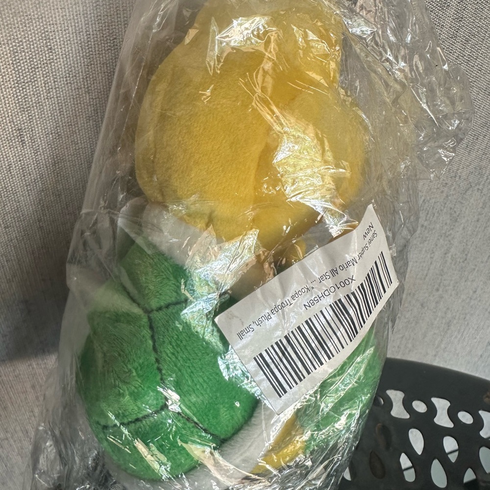 Yellow and Green Plush Toy
